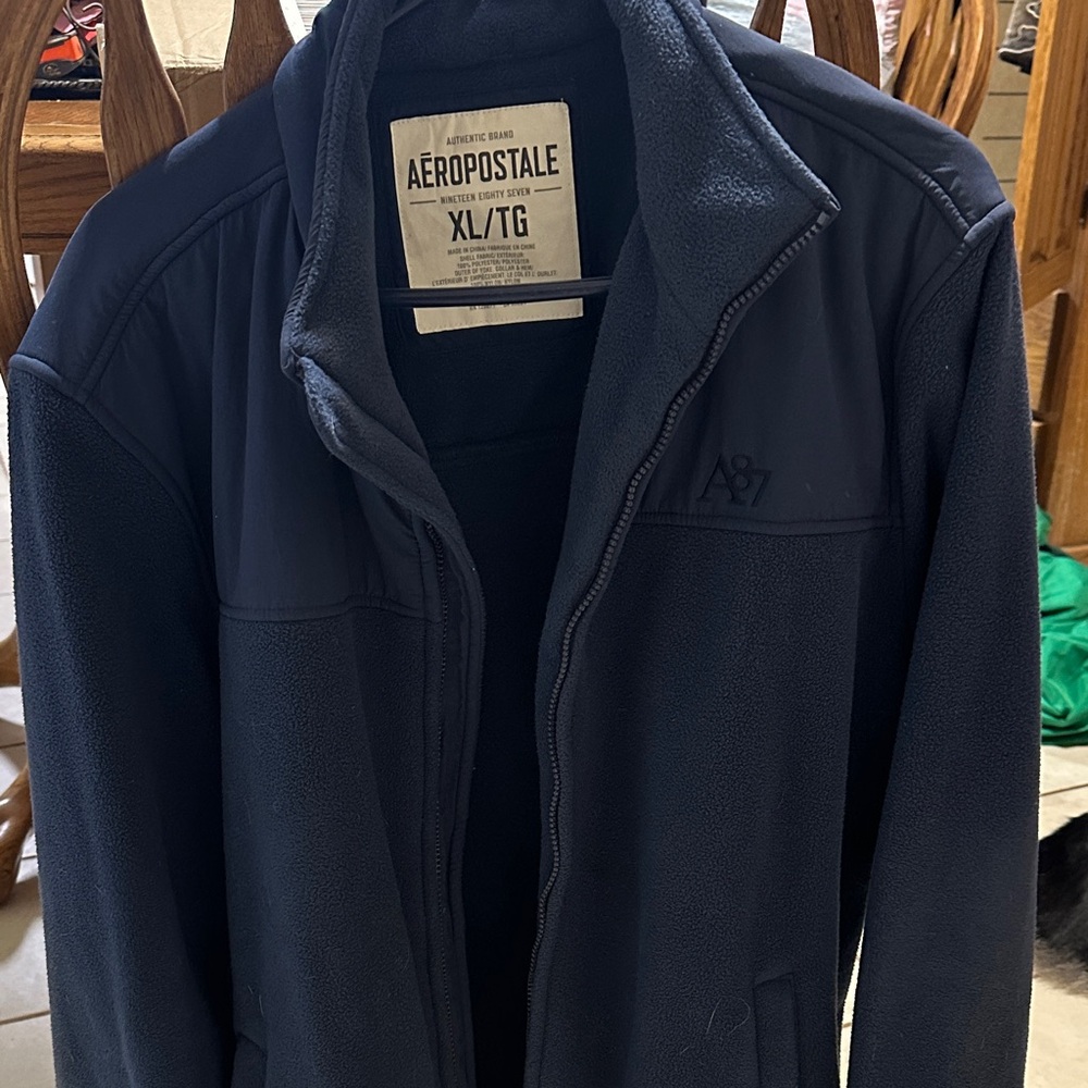 Aeropostale Men's Dark Blue Lightweight Jacket